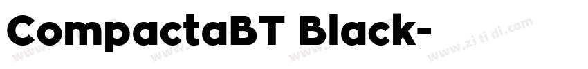 CompactaBT Black字体转换